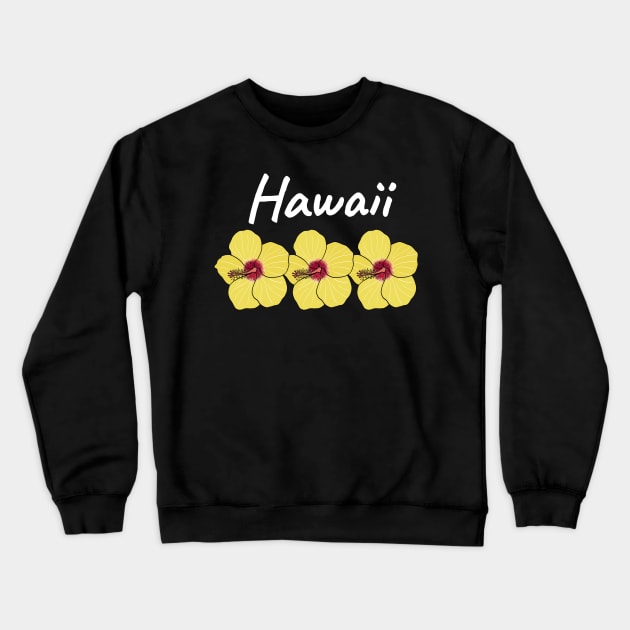Hawaii Hibiscus State Flower Crewneck Sweatshirt by SunburstGeo
